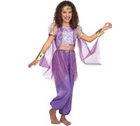Costume de danseuse du ventre pour fille Costume de carnaval violet-or
