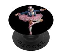 Costume de Danseuse Patriotique pour Les Amateurs de Sam et de Ballerine PopSockets PopGrip Adhésif