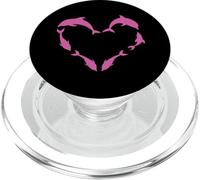 Costume de Dauphin Rose en Forme de cœur PopSockets PopGrip pour MagSafe