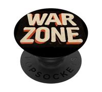 Costume de déclaration de Zone de Guerre Solide pour Les Amateurs de Champ de Bataille PopSockets PopGrip Adhésif