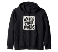 Costume de déclaration Nice Watch Your Words pour garçons et Filles Sweat à Capuche