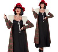 Costume De Déguisement Élégant Pour Femme Des Années 1920 De Gangsters