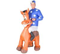 Costume de déguisement Jockey cheval chevauche moi gonflable pour adultes