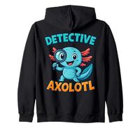 Costume de détective Axolotl Bleu Kawaii Spy Secret Agent pour garçon Sweat à Capuche