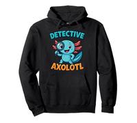 Costume de détective Axolotl Bleu Kawaii Spy Secret Agent pour garçon Sweat à Capuche