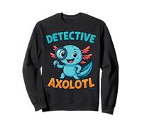 Costume de détective Axolotl Bleu Kawaii Spy Secret Agent pour garçon Sweatshirt
