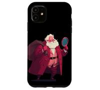 Costume de détective de Père Noël avec loupe Coque pour iPhone 11