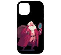 Costume de détective de Père Noël avec loupe Coque pour iPhone 12/12 Pro