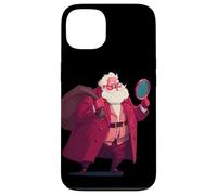 Costume de détective de Père Noël avec loupe Coque pour iPhone 13