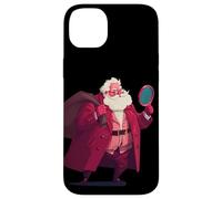 Costume de détective de Père Noël avec loupe Coque pour iPhone 14 Plus