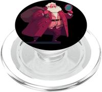 Costume de détective de Père Noël avec loupe PopSockets PopGrip pour MagSafe