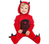 Costume de diable insolent pour petits enfants rouge-noir