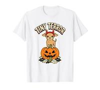 Costume de Diable Jack-o-Lantern Halloween pour Amoureux des Chiens T-Shirt Graphique avec Valeur