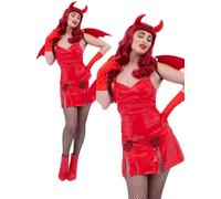 Costume De Diablesse Sexy Pour Halloween Avec Ailes Adultes