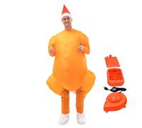 Costume De Dinde Gonflable, Costume Gonflable De Dinde Unisexe Avec Ventilateurs, Déguisements Pour Hommes Et Pour Femmes Pour Thanksgiving, pour les Amoureux, la Famille, les Amis, l'Épouse, le Mari,