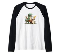 Costume de Dinosaure Amusant avec Tambour à Bascule pour garçons et Filles Manche Raglan