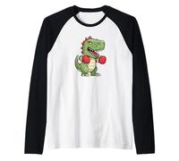 Costume de Dinosaure avec Gants de Boxe pour Enfants Manche Raglan