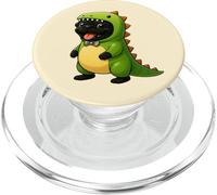 Costume de dinosaure carlin noir trèfle amoureux des animaux maman papa enfants PopSockets PopGrip pour MagSafe