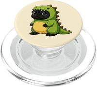 Costume de dinosaure carlin noir trèfle amoureux des animaux maman papa enfants PopSockets PopGrip pour MagSafe