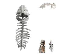 Costume De Dinosaure En Peluche Spinosaurus, Costume D'Halloween Amusant Avec Squelette De Dinosaure En Peluche Et Extension De Colonne Vertébrale, Ensemble De Costume Réaliste (B-45,2 pouces)
