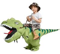 Costume de dinosaure Gonflable amusant Dino Costume de randonnée Robe d'Halloween pour Fêtes Halloween Anniversaires Cosplay Unisexe (100-125 CM)