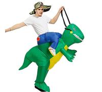 Costume de Dinosaure Gonflable - Gonflable Costume Vêtements Fête Costume Gonflable Raptor, Déguisement Gonflable Dinosaure Outfit de Noël Carnaval d'halloween (L)