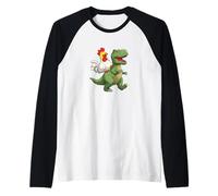 Costume de Dinosaure Poulet Heureux avec amitié Manche Raglan