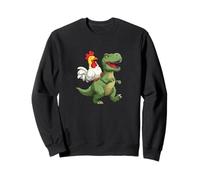Costume de Dinosaure Poulet Heureux avec amitié Sweatshirt