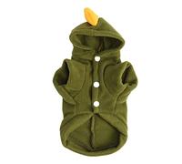 Costume de dinosaure pour chien - Motif dinosaure - Vêtements verts pour petits chiens et chats - Chiots et chatons (XS)