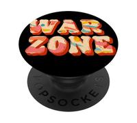 Costume de Discours coloré de la Zone de Guerre PopSockets PopGrip Adhésif