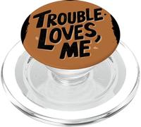Costume de Discours Cool avec ce Look Trouble Me PopSockets PopGrip pour MagSafe