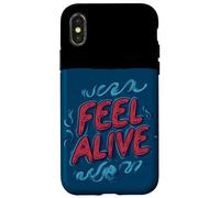 Costume de discours Nice Feel Alive dans de belles couleurs Coque pour iPhone X/XS