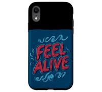 Costume de discours Nice Feel Alive dans de belles couleurs Coque pour iPhone XR