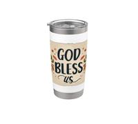 Costume de discours Nice God Bless Us Gobelet isotherme en acier inoxydable double paroi