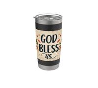 Costume de discours Nice God Bless Us Gobelet isotherme en acier inoxydable double paroi