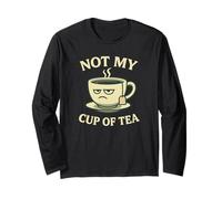 Costume de discours « Not my Cup of Tea » avec tasse amusante Manche Longue