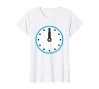 Costume de Douze Montres à Cadran T-Shirt Graphique avec Valeur, Femme, Blanc, XS