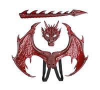 Costume de dragon pour enfants, ensemble de costumade d'ailes et queue d'ailes | Costume de dragon créatif pour enfants pour carnaval, école, fête, scène, bal masqué, performance