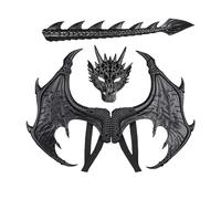 Costume de dragon pour, ensemble de cosplay d'Halloween charmant pour pour bal masqué, carnaval, fête, scène, théâtre, cosplay, école