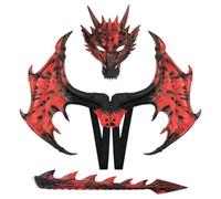 Costume de Dragon pour Filles Halloween Doux - Léger Pliable, Tenue Ailes S | Cape d'ailes de créature fantastique - Ensemble de déguisement de cosplay pour fête d' | Matériau en tissu polyester,