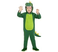 Costume de Dragon - Widmann - Enfant - Vert - 4/5 ans - Masque inclus