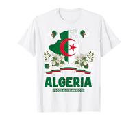 Costume de Drapeau algérien pour Femme sur Le thème de l'Algérie T-Shirt