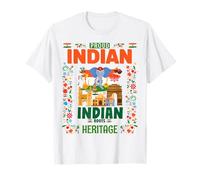 Costume de Drapeau de l'Inde pour Enfants et Drapeau Indien T-Shirt