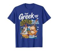 Costume de Drapeau Grec pour Enfants avec Racines helléniques de la Grèce T-Shirt