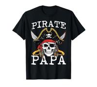 Costume de Famille avec tête de Mort de Pirate pour Papa, Grand-père et Homme T-Shirt