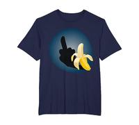 Costume de Fantaisie pour Halloween - Cadeau pour Majeur - Banane T-Shirt, Homme Grandes Tailles, Bleu Marine, 3X Tall