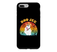 Costume de fantôme d'halloween Groovy Boo JEE Ghost avec Chapeau de Cowboy Coque pour iPhone 7 Plus/8 Plus