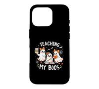 Costume de fantôme Mignon pour Enseignants d'halloween Coque pour iPhone 16 Pro