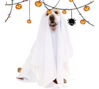 Costume de Fantôme pour Chien,Déguisement Halloween pour Fête Farce ou Friandise et Cosplay pour Chien | Fournitures pour Animaux Tenue pour Chiot Effrayant en Extérieur pour Célébrations et Supports