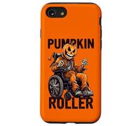 Costume de Fauteuil Roulant en Forme de Citrouille pour Halloween Handicap Blague Coque pour iPhone SE (2020) / 7/8